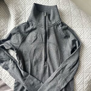 grey swiftly tech quarter zip full length